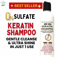 Keratin Sulfate-Free Shampoo + Keratin Hair Mask + Active Hair Serum