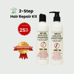Keratin Sulfate-Free Shampoo + Conditioner - The Nature's Pick