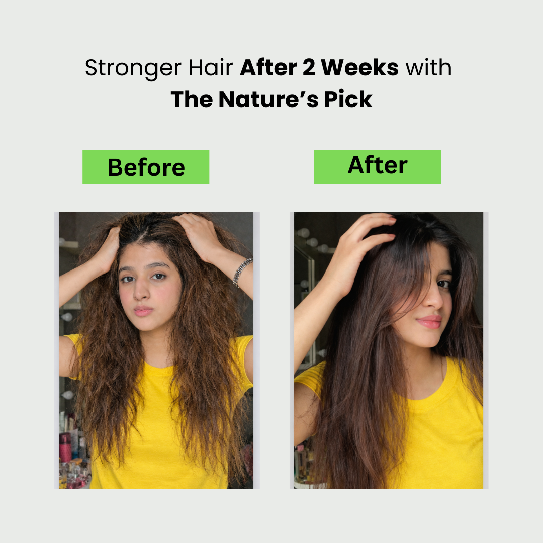 Keratin Sulfate-Free Shampoo + Hair Serum - The Nature's Pick