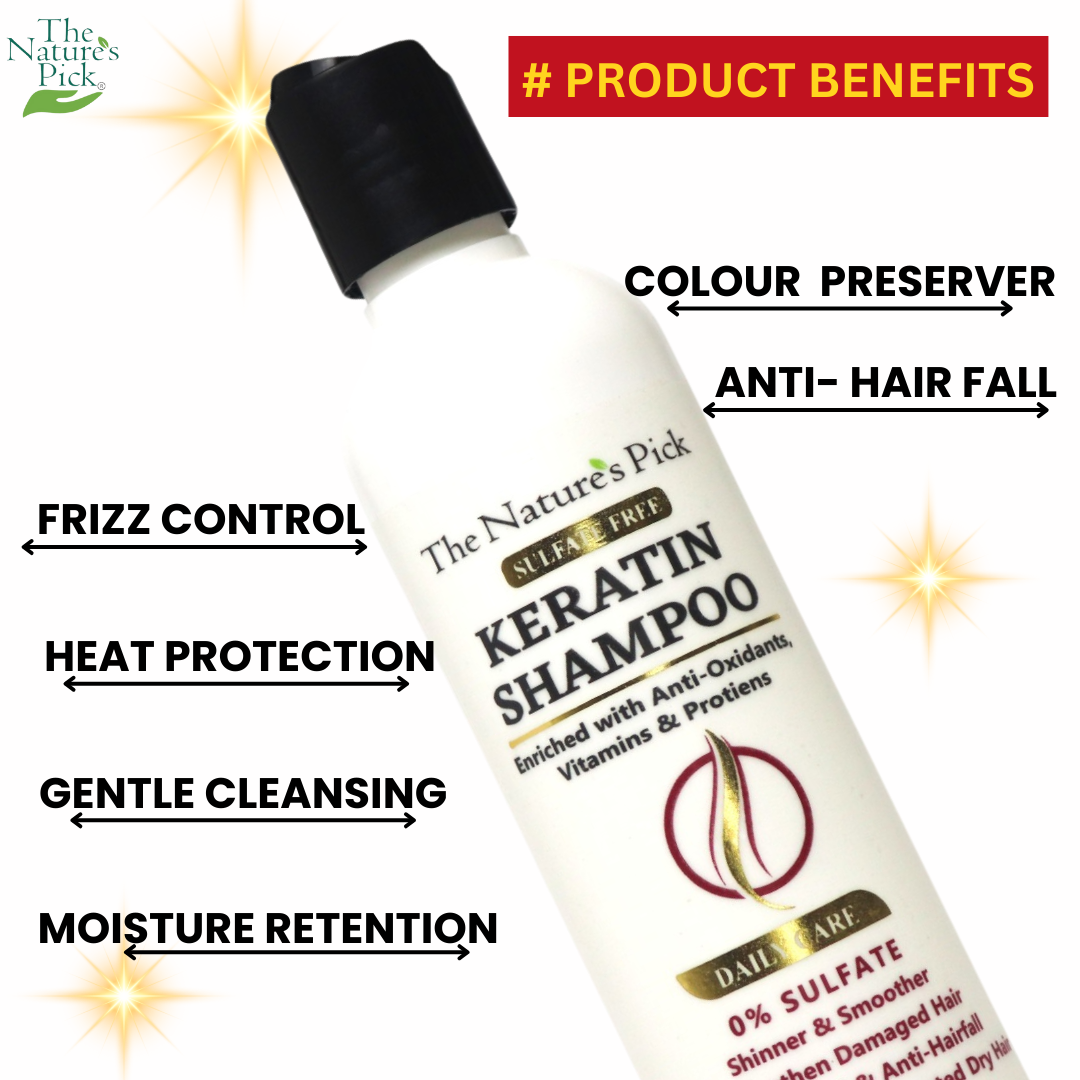 Keratin Sulfate-Free Shampoo - The Nature's Pick