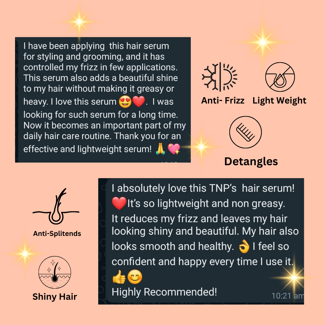 Keratin Sulfate-Free Shampoo + Active Hair Serum - The Nature's Pick