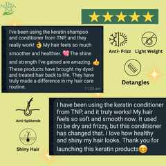 Keratin Sulfate-Free Shampoo + Conditioner - The Nature's Pick