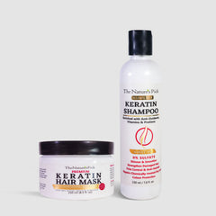 Keratin Hair Mask + Keratin Sulfate-Free Shampoo