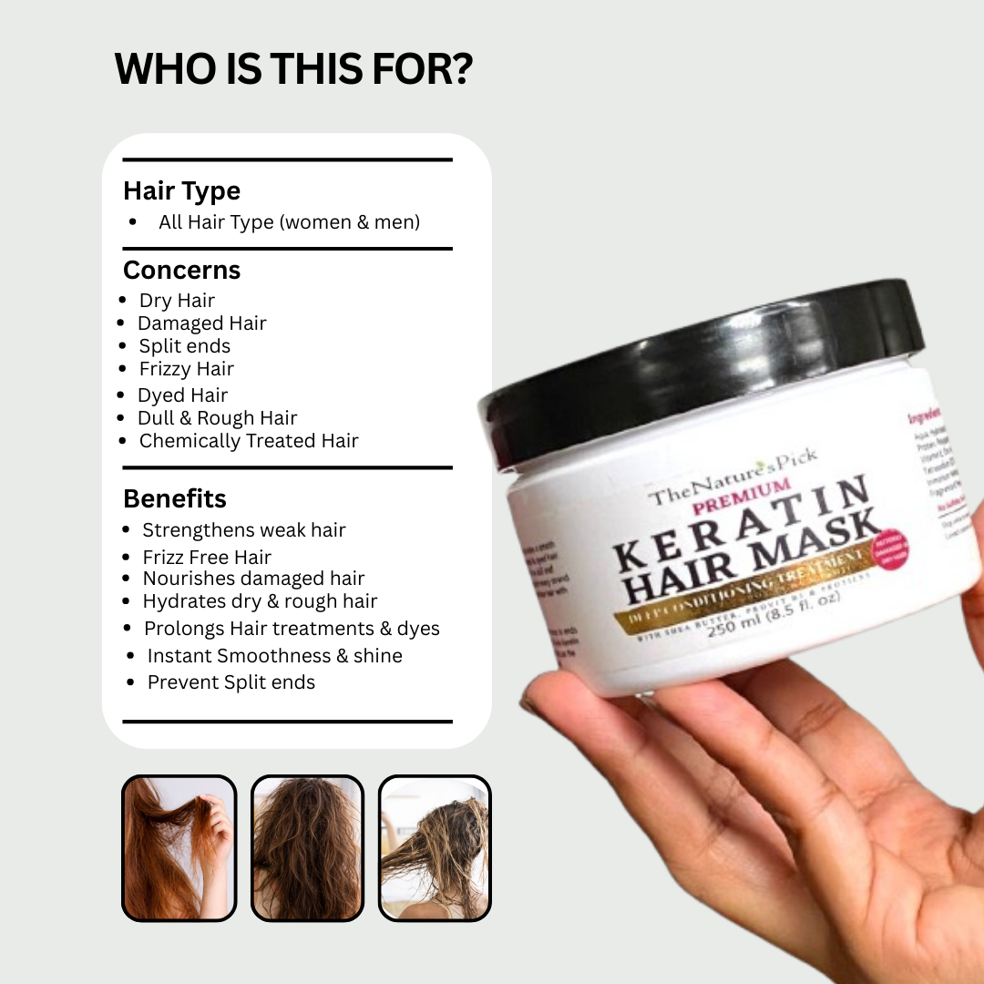 Keratin Hair Mask - The Nature's Pick