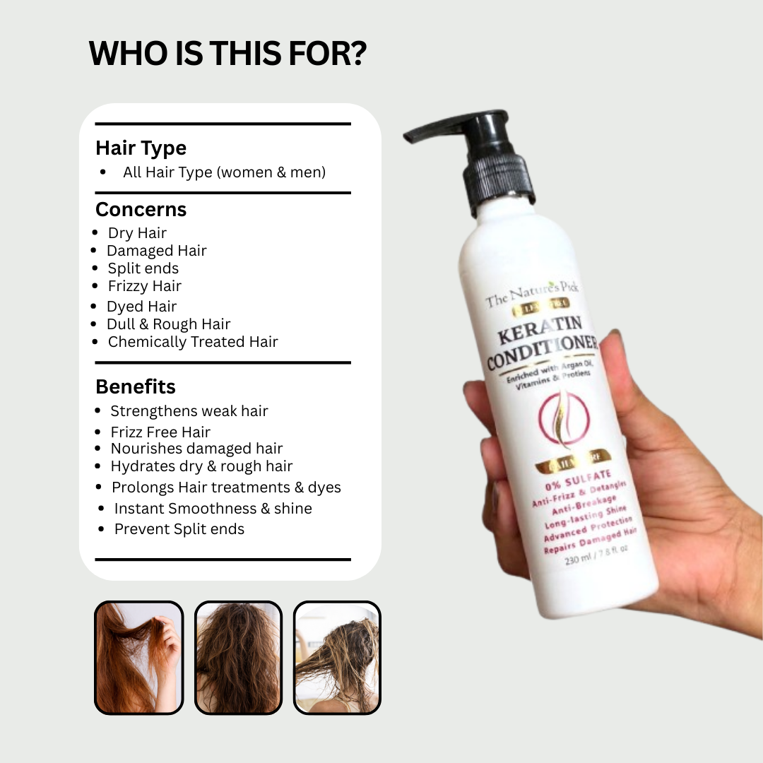 Keratin Sulfate-Free Conditioner - The Nature's Pick