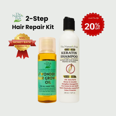 Wonder Hair Growth Oil + Keratin Sulfate-Free Shampoo - The Nature's Pick